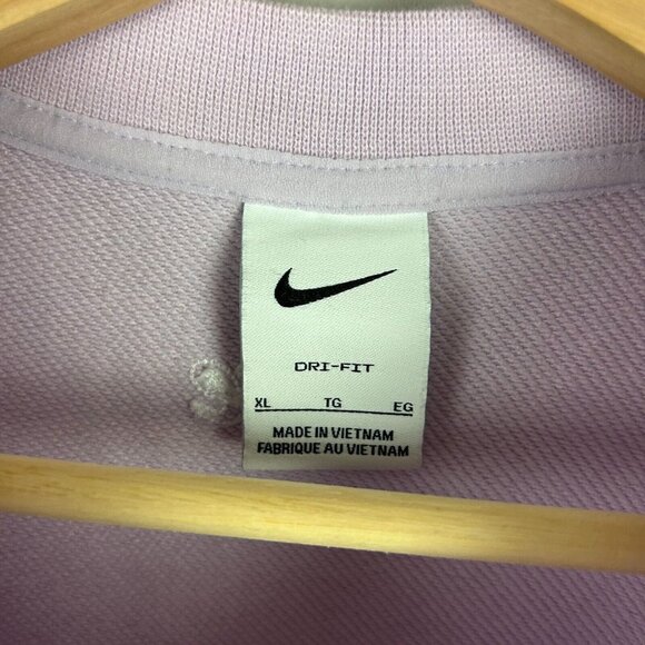 Nike Crewneck Sweatshirt Women's XL Pullover Swoosh Purple White Stitched READ - Picture 7 of 8